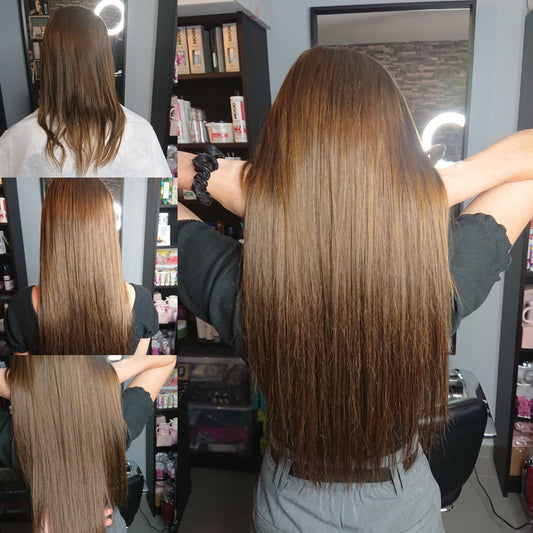 Keratine hairextensions