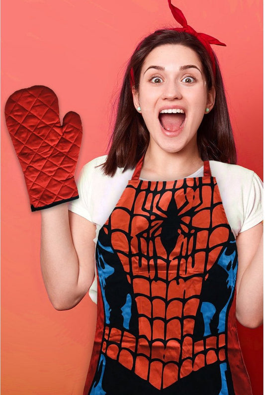 Marvel Spiderman schort en ovenhandschoenenset