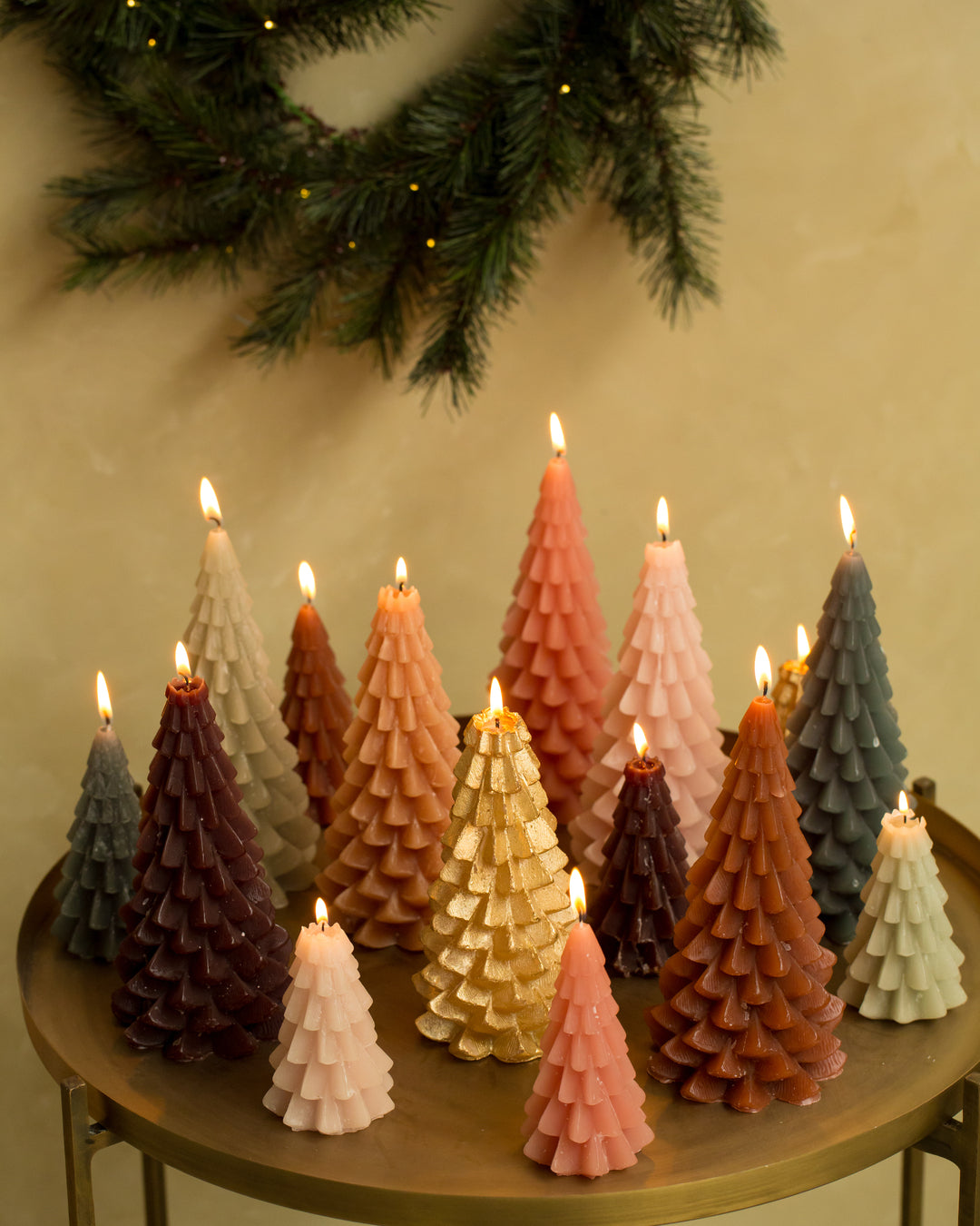 Kerstboom kaarsen EN adventkalenderkaars